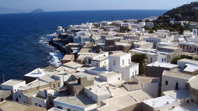 Hafenstadt Mandraki auf der Insel Nisyros