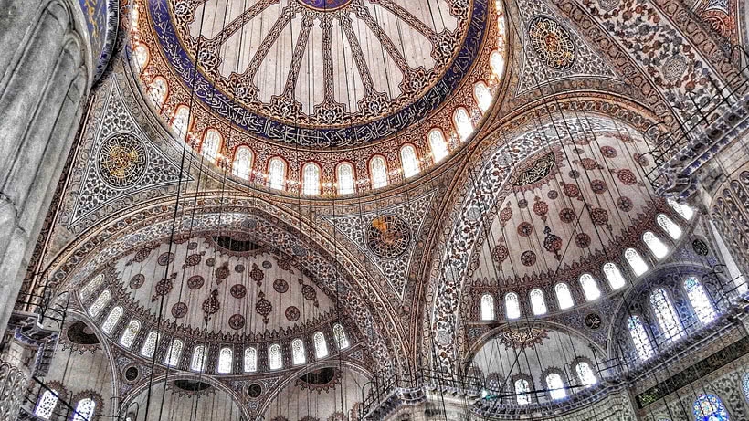 Blue Mosque mosaic ceiling